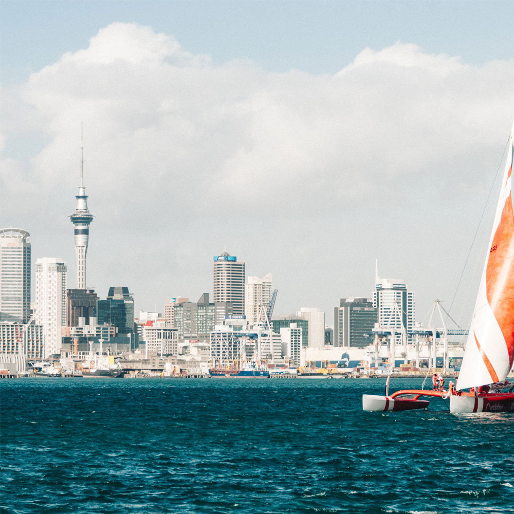El agua reina en los paisajes de Auckland.