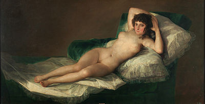 La maja desnuda, pintada por Francisco de Goya.