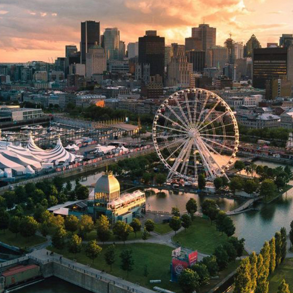 Hermosa postal de Montreal, en la provincia de Quebec.